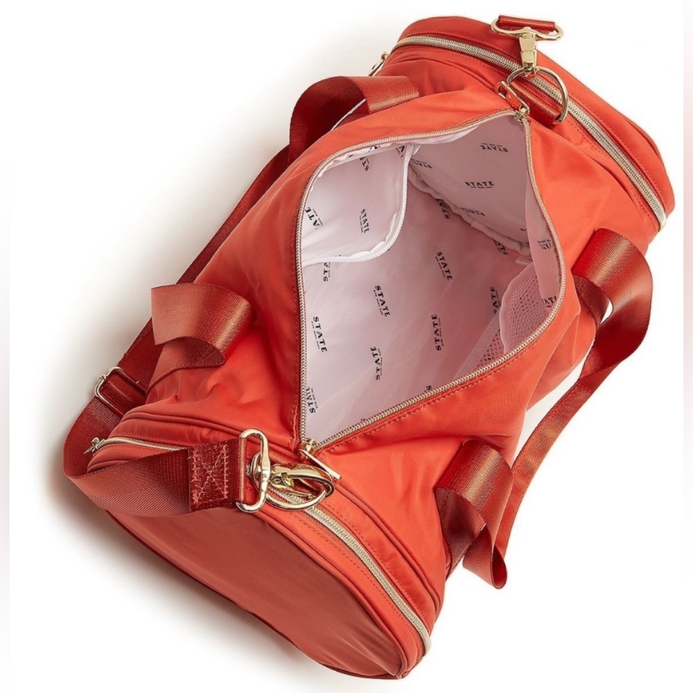 STATE FELIX DUFFEL ORANGE BAG EUC